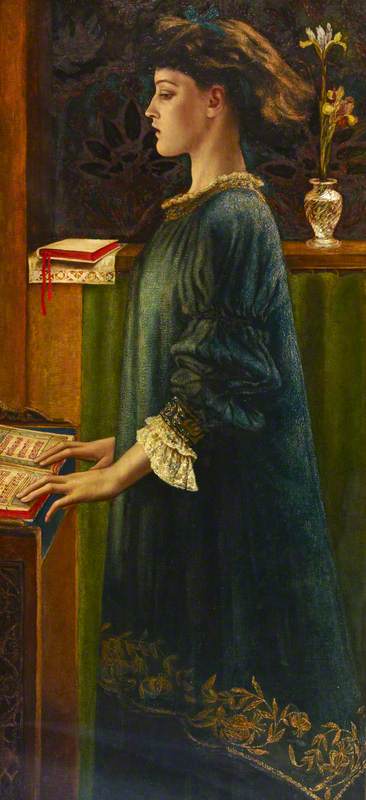 Barrington, Emilie Isabel; Girl Singing; The Royal Borough of Kensington and Chelsea Culture Service, Leighton House Museum; http://www.artuk.org/artworks/girl-singing-180146